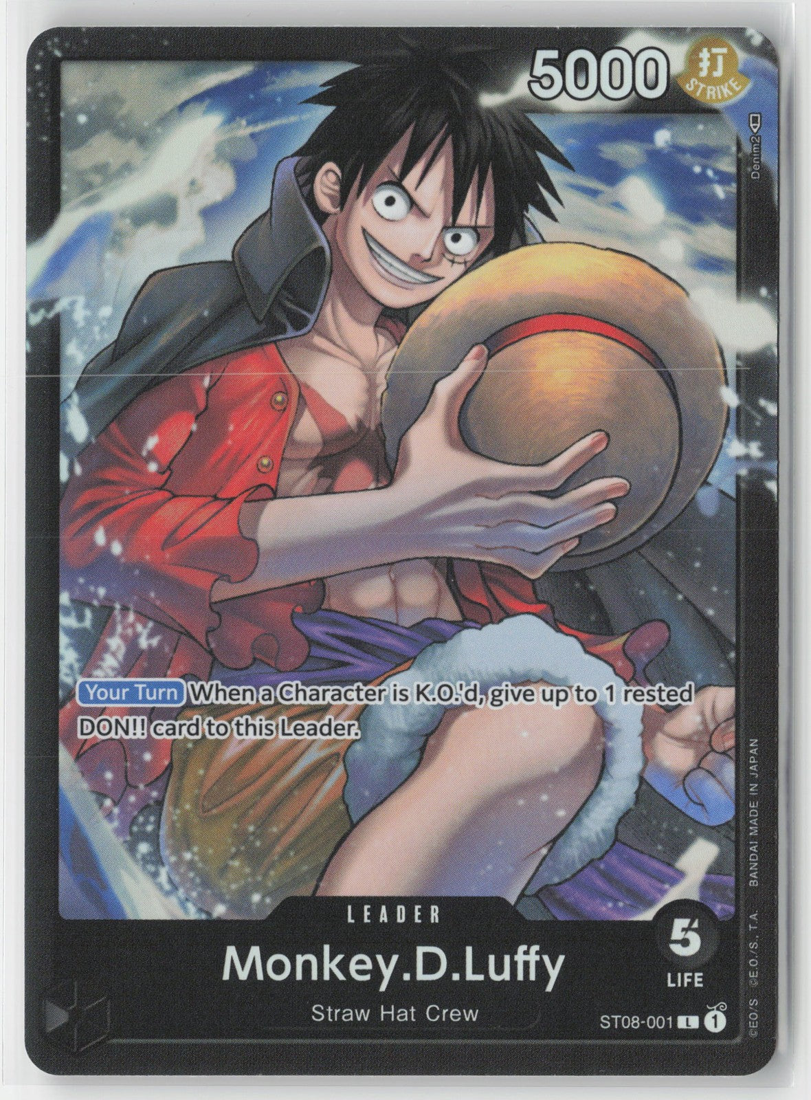 Monkey.D.Luffy ST08-001 One Piece TCG Starter Deck Monkey.D.Luffy English
