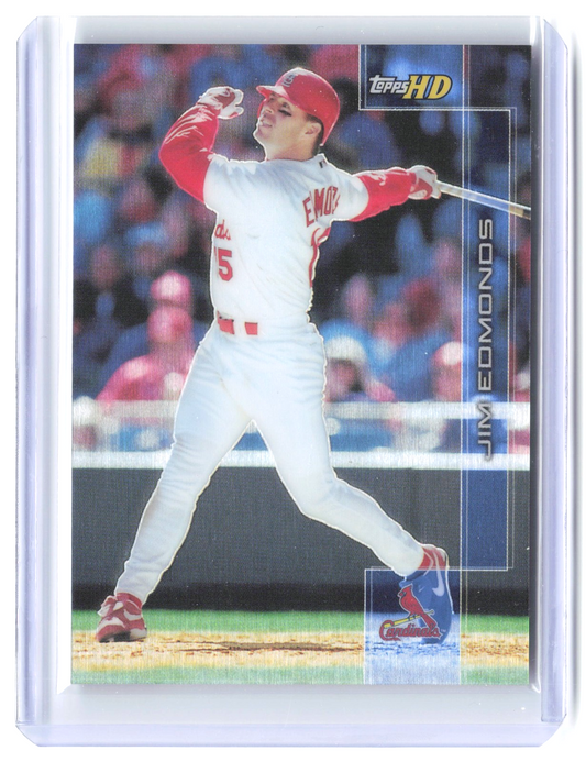 2001 Topps HD Jim Edmonds #69 Platinum /199 St Louis Cardinals