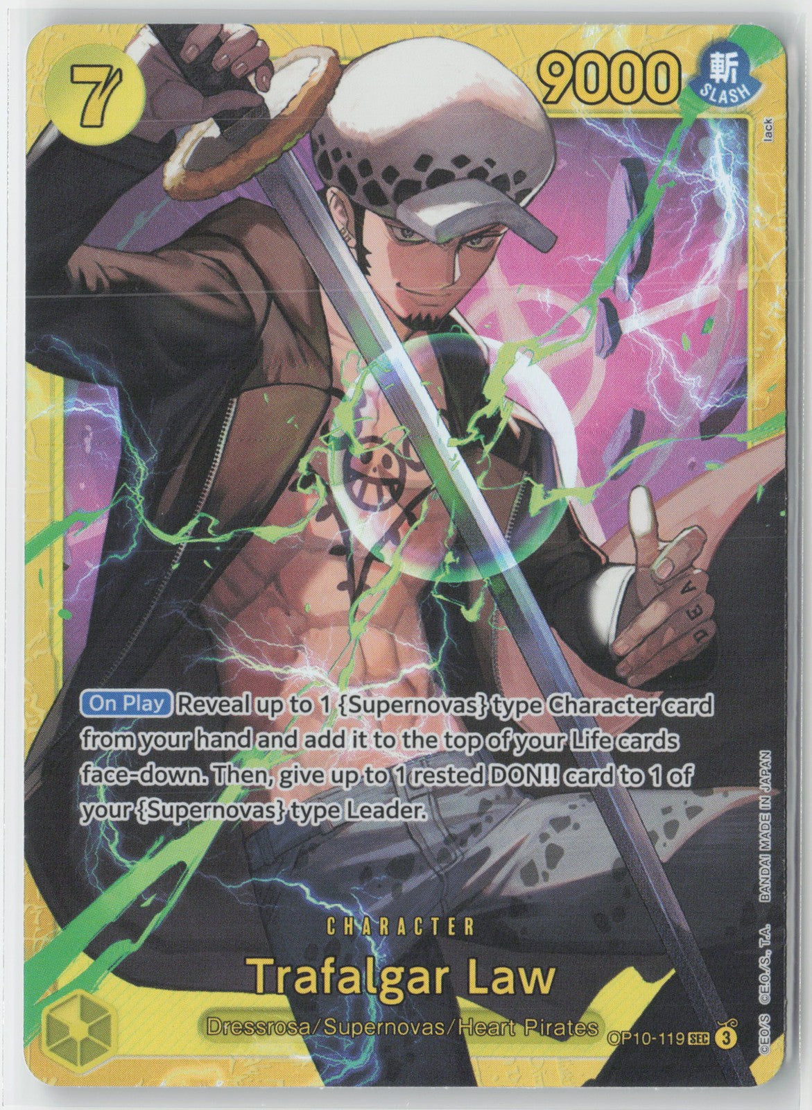 Trafalgar Law Foil OP10-119 SEC One Piece TCG Royal Blood English