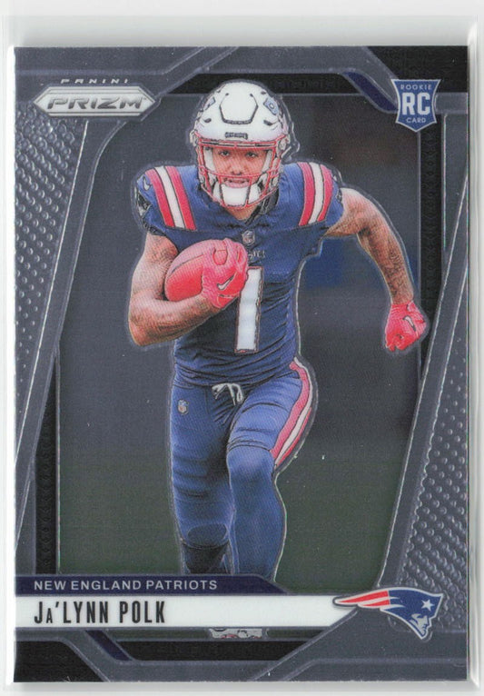 2024 Panini Prizm Ja'Lynn Polk #339 Rookie New England Patriots Football