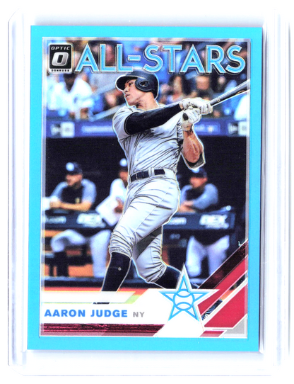 2019 Donruss Optic Aaron Judge #98 Carolina Blue Prizm Yankees SP