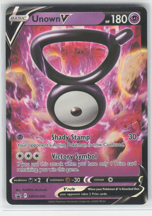 Unown V - SWSD SWSH: Sword & Shield Promo Cards #SWSH300 Promo Holo NM