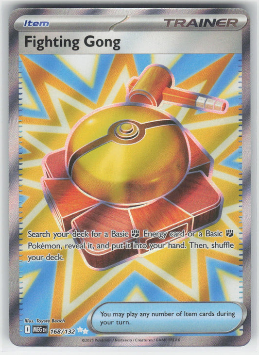 Fighting Gong - MEG ME01: Mega Evolution #168/132 Ultra Rare Holo NM