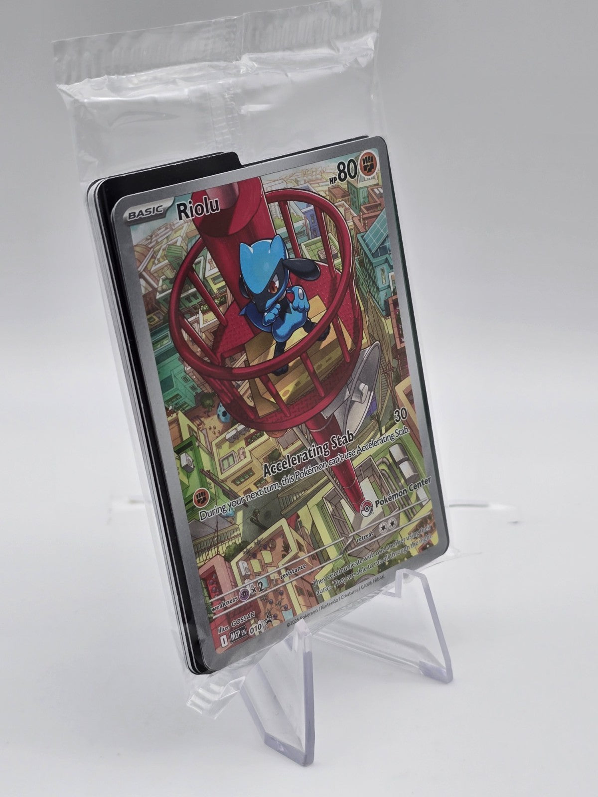 Riolu Promo Illustration Factory Sealed Pokemon Center Exclusive Stamped English