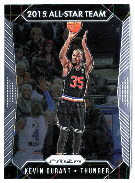 2015‑16 Panini Prizm Kevin Durant #368 Silver Prizm – OKC Thunder NBA Card