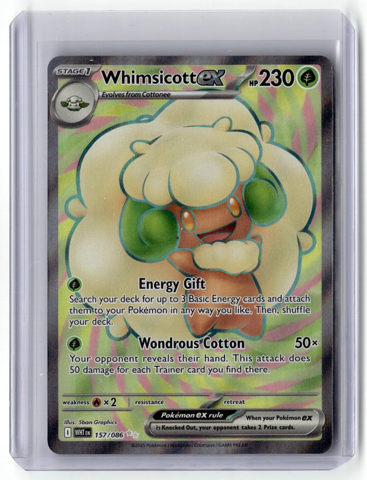 2025 Whimsicott 157/086 Illustration Rare Pokémon TCG SV White Flare