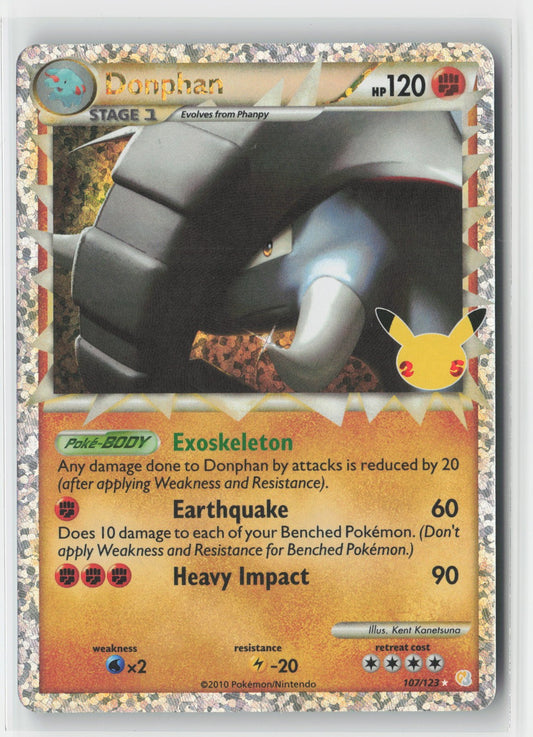 Donphan (Prime) #107/123 Celebrations: Classic Collection Pokemon