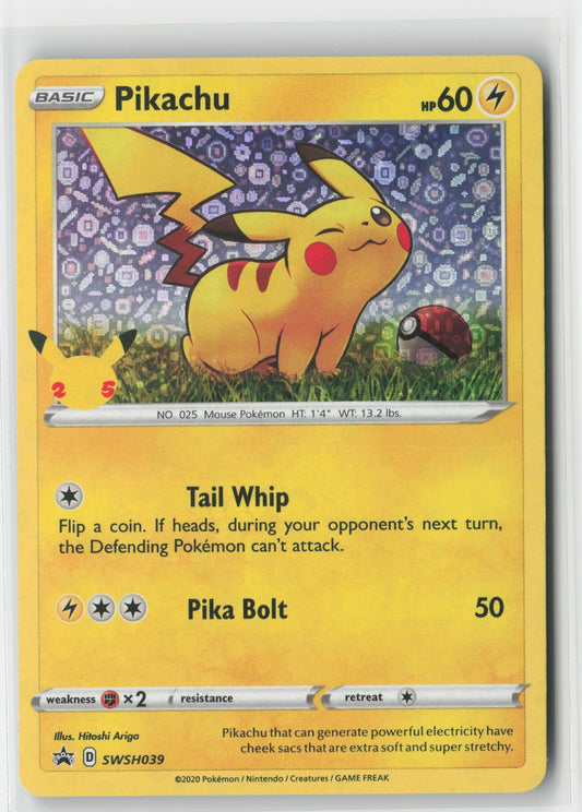 Pikachu #SWSH039 Miscellaneous Cards & Products Pokemon