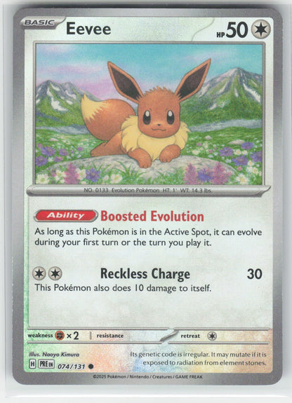 Eevee (Poke Ball Pattern) - PRE SV: Prismatic Evolutions #074/131 Common Holo NM