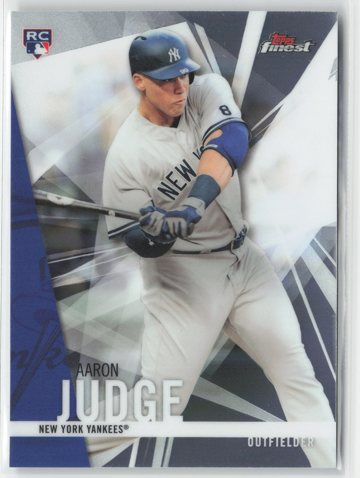 2017 Topps Finest Aaron Judge #2 Rookie New York Yankees Baseball