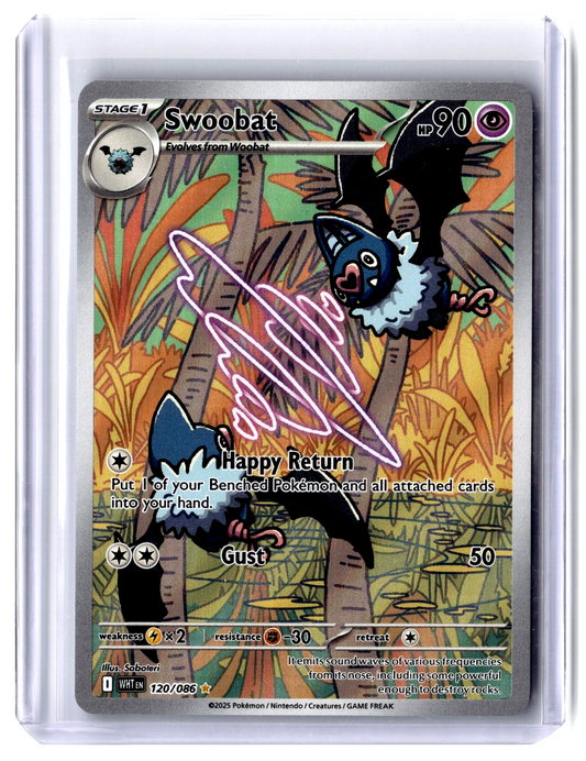 2025 Swoobat 120/086 Illustration Rare Pokémon TCG SV White Flare