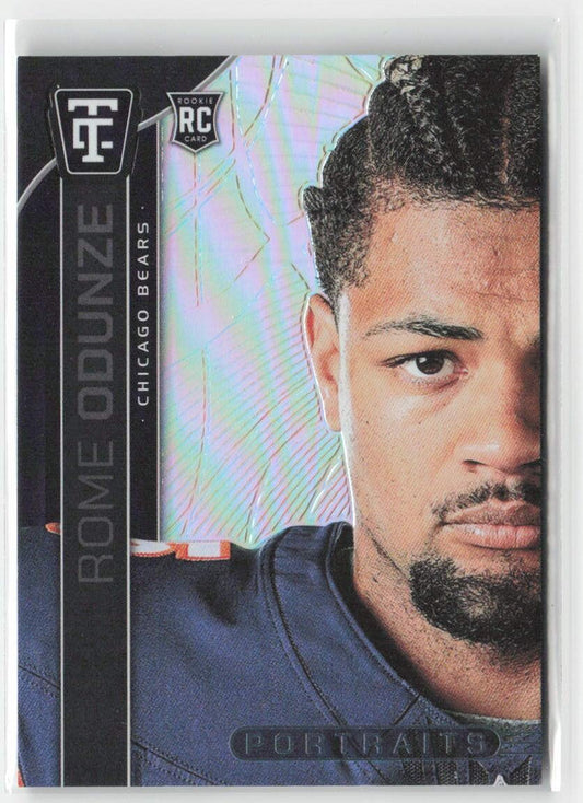 2024 Panini Totally Certified Rome Odunze #12 Portraits Chicago Bears Football