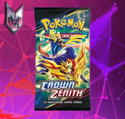 Pokémon Crown Zenith Booster Pack – Live Break – CiViC MiNiM